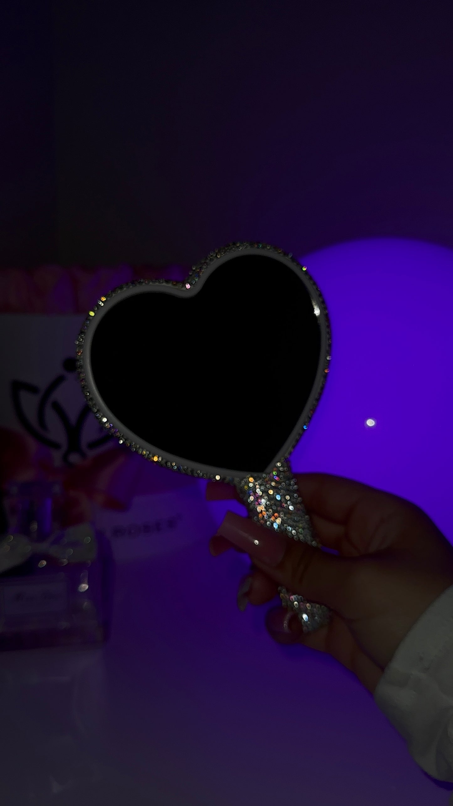 Heart Diamante Mirror